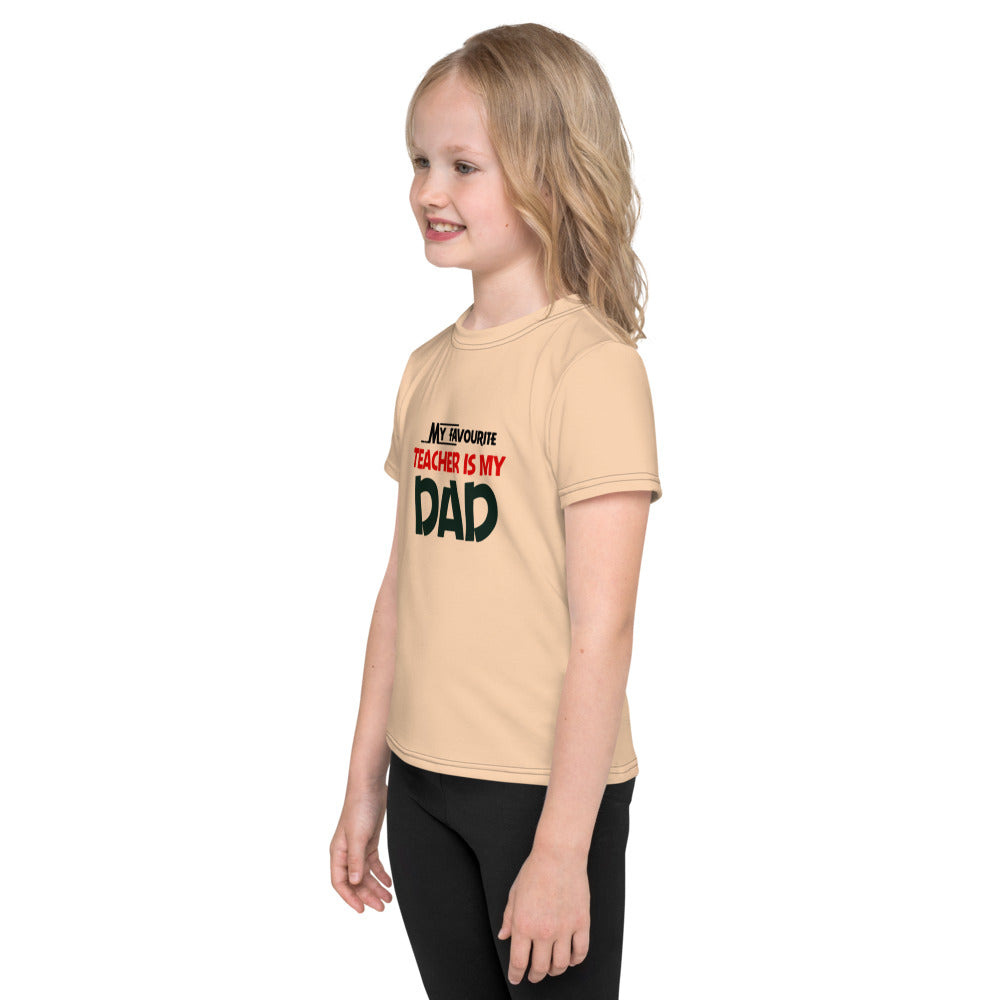 MY FAVOURITE TEACHER IS DAD - Kids crew neck t-shirt