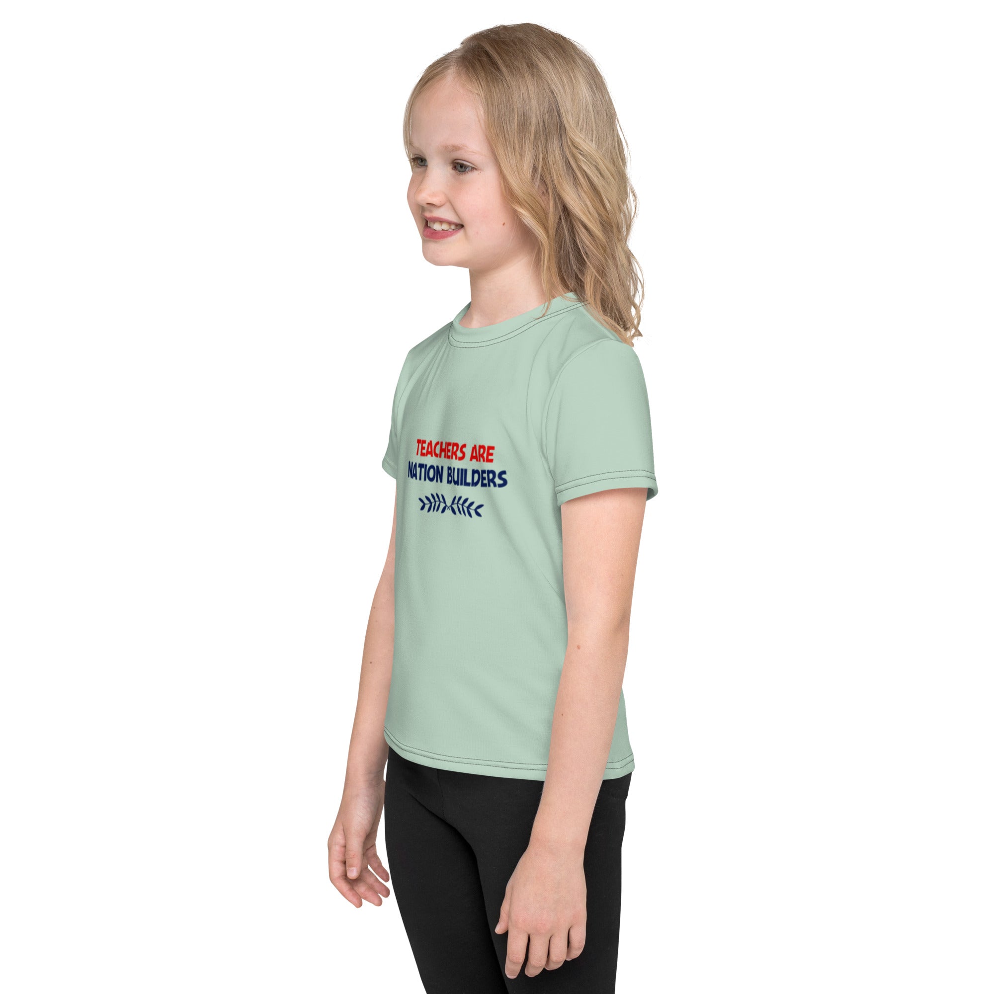 TEACHERS ARE NATION BUILDERS - Kids crew neck t-shirt