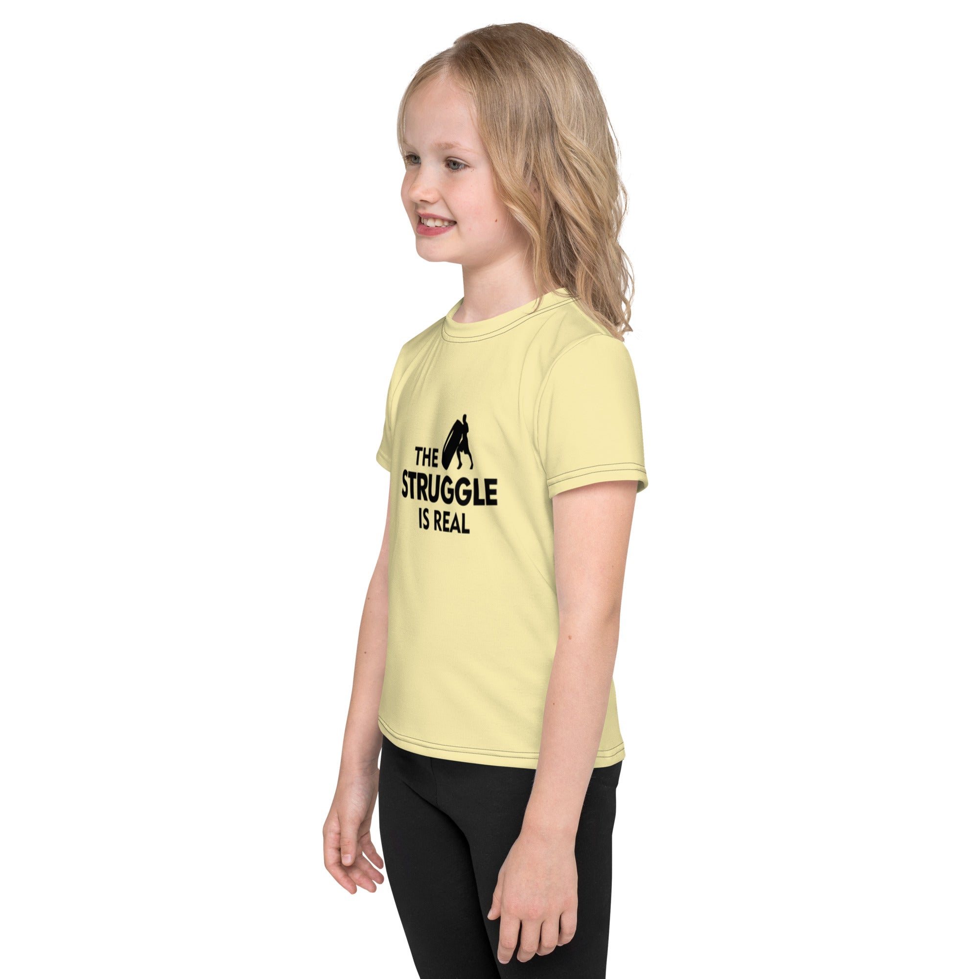 THE STRUGGLE IS REAL - Kids crew neck t-shirt