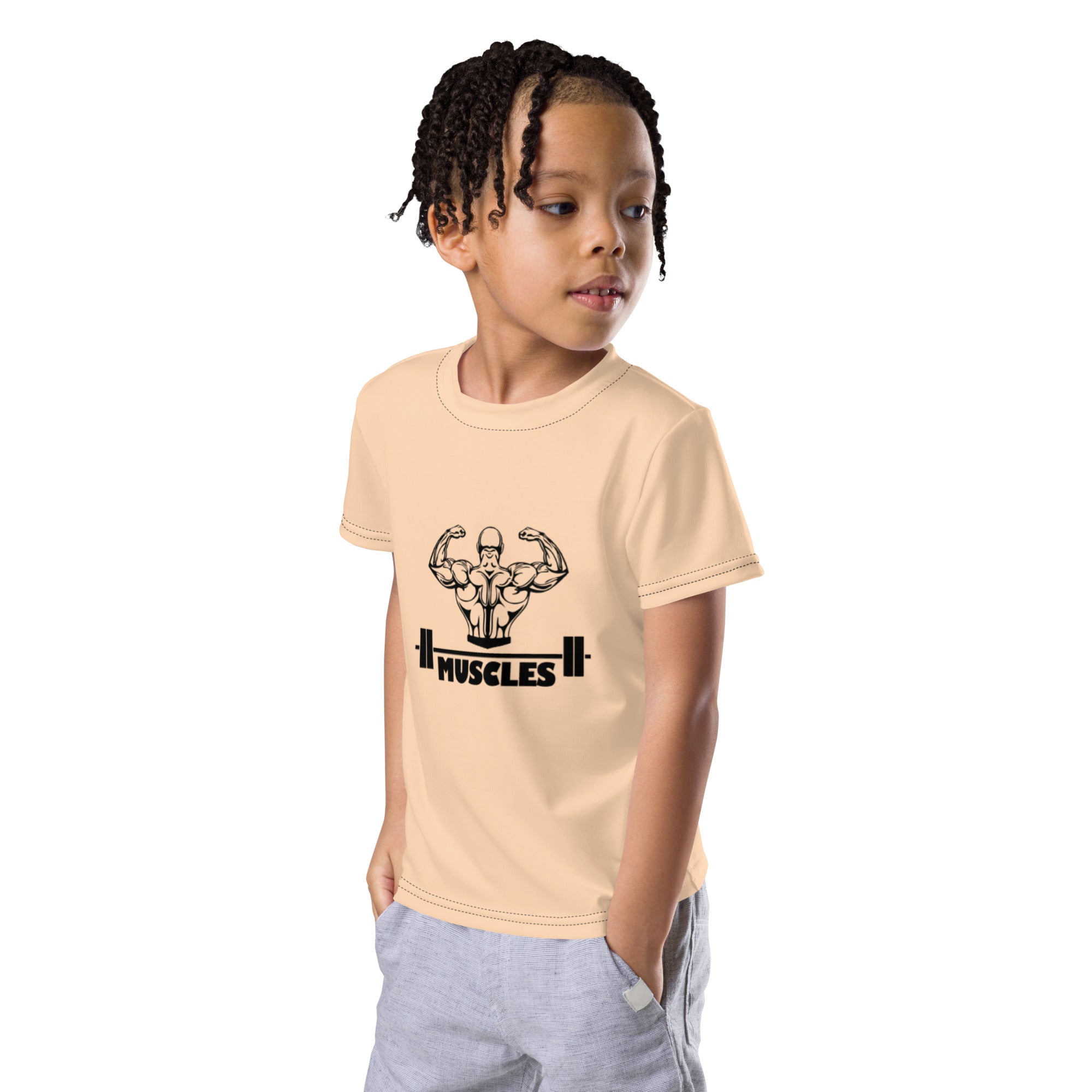 MUSCLES - Kids crew neck t-shirt