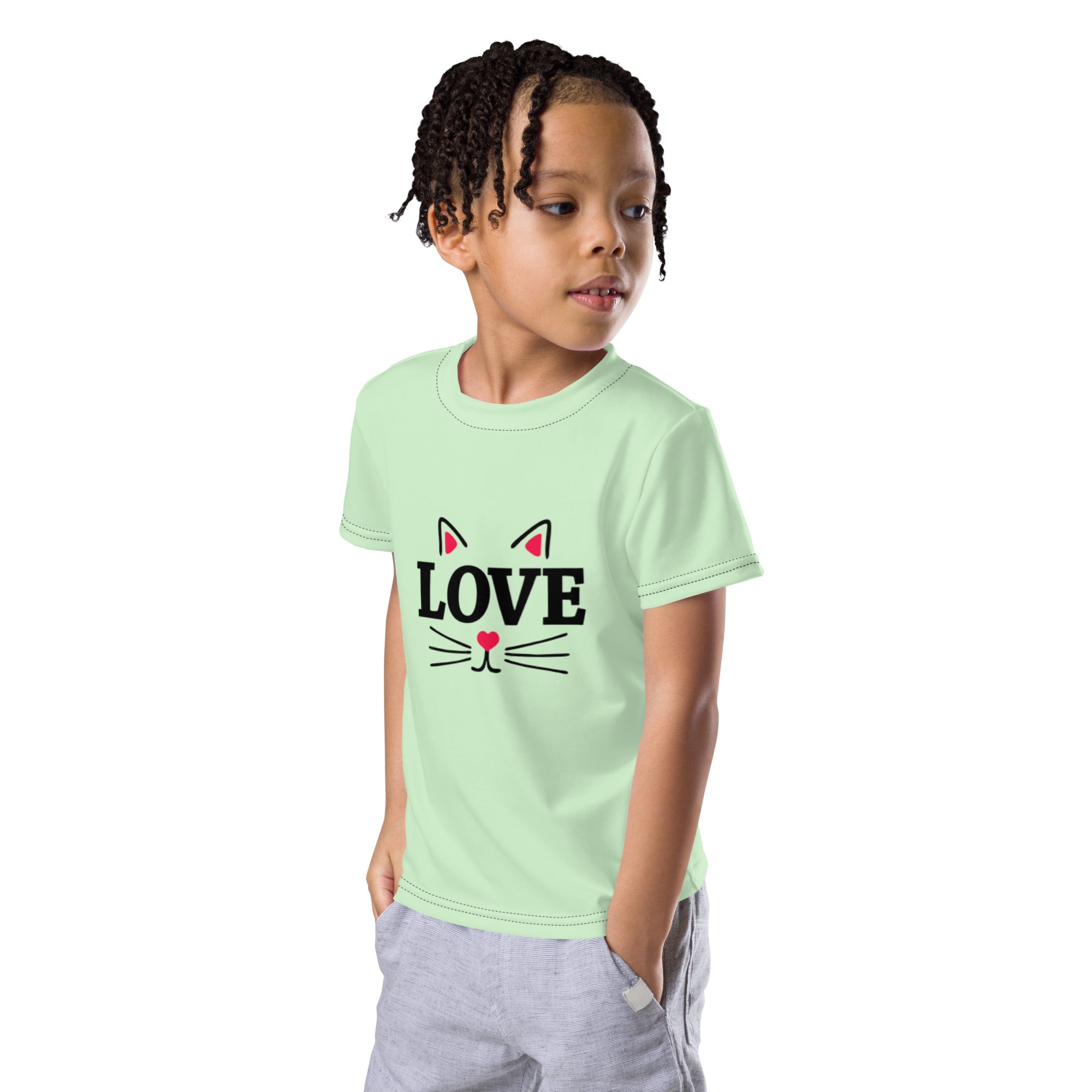 LOVE CATS - Kids crew neck t-shirt