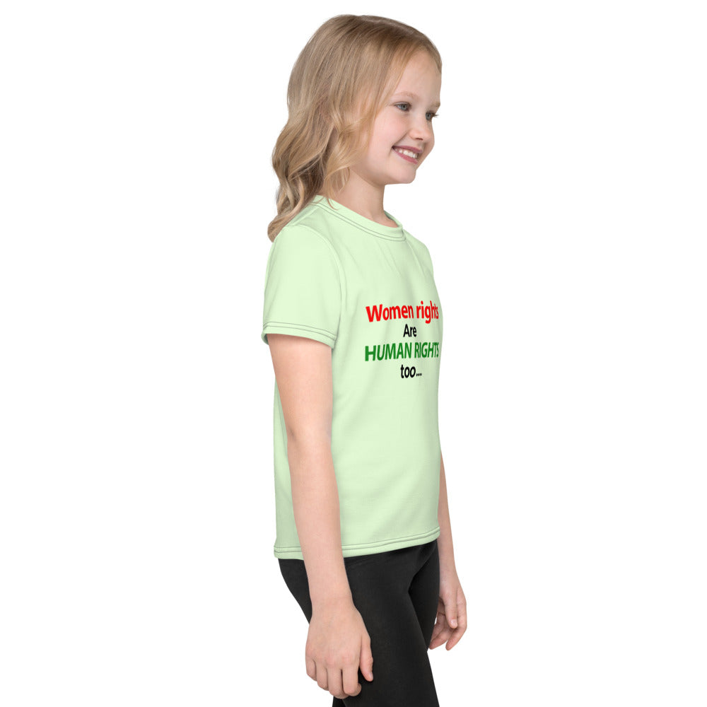 WOMEN RIGHTS ARE HUMAN RIGHTS TOO - Kids crew neck t-shirt