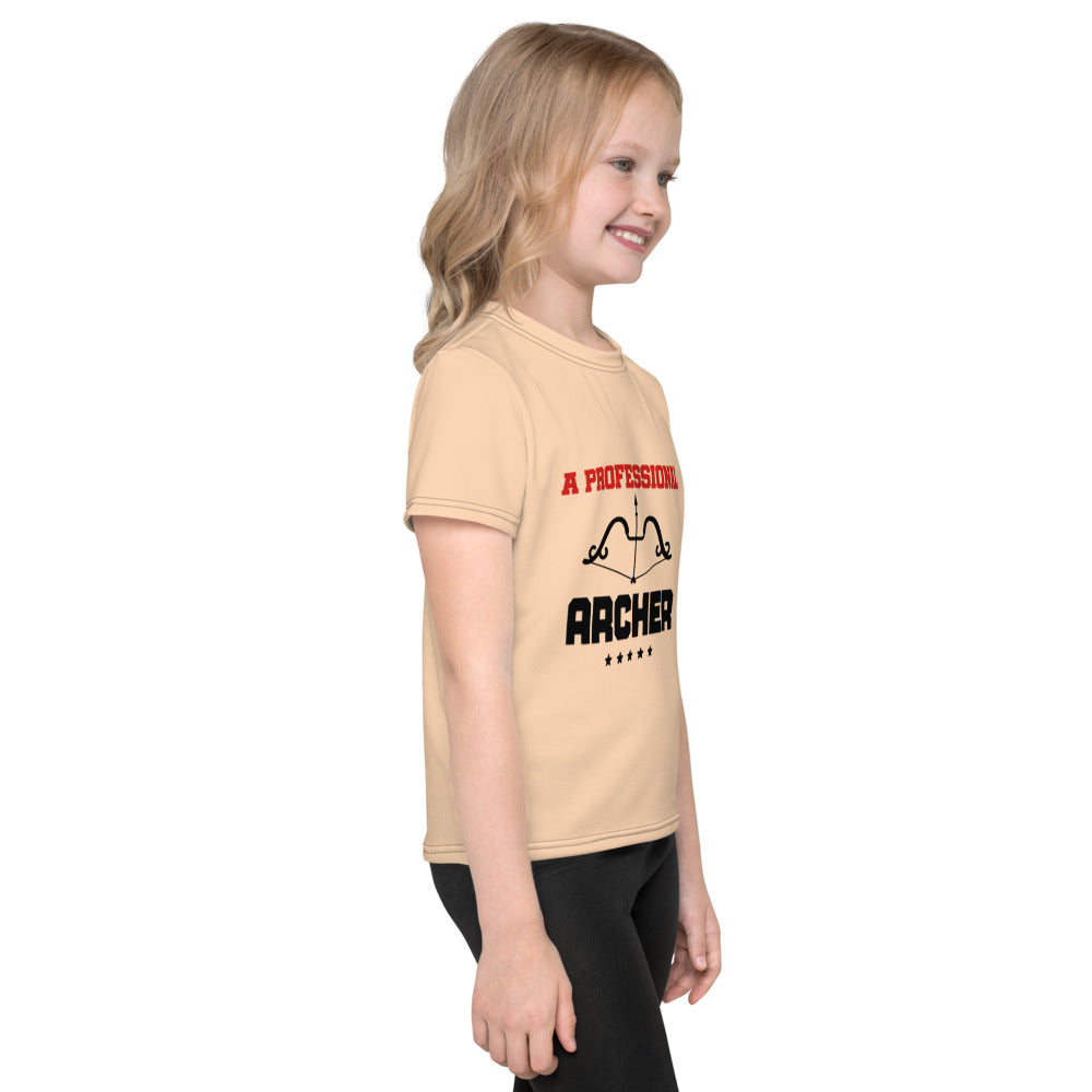 A PROFESSIONAL ARCHER - Kids crew neck t-shirt