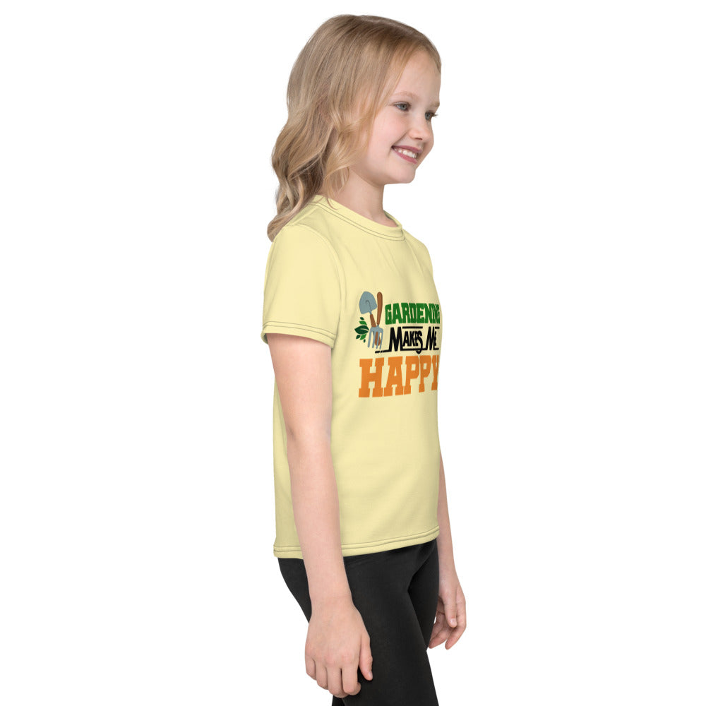 GARDENING MAKES ME HAPPY - Kids crew neck t-shirt