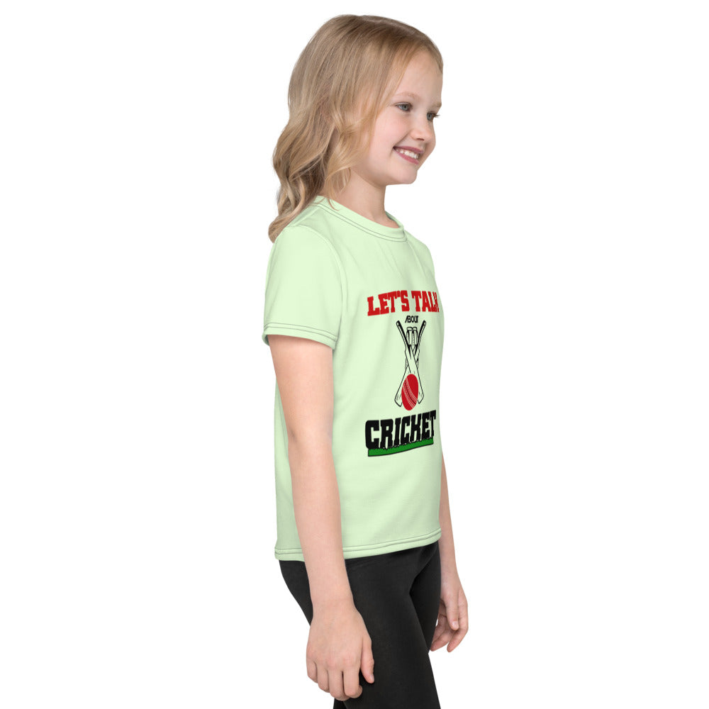 LET'S TALK ABOUT CRICKET - Kids crew neck t-shirt