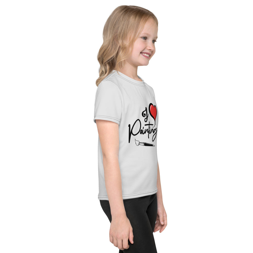 I LOVE PAINTING - Kids crew neck t-shirt