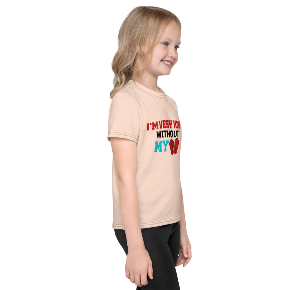 I'M VERY KIND WITHOUT MY BOXING GLOVES - Kids crew neck t-shirt