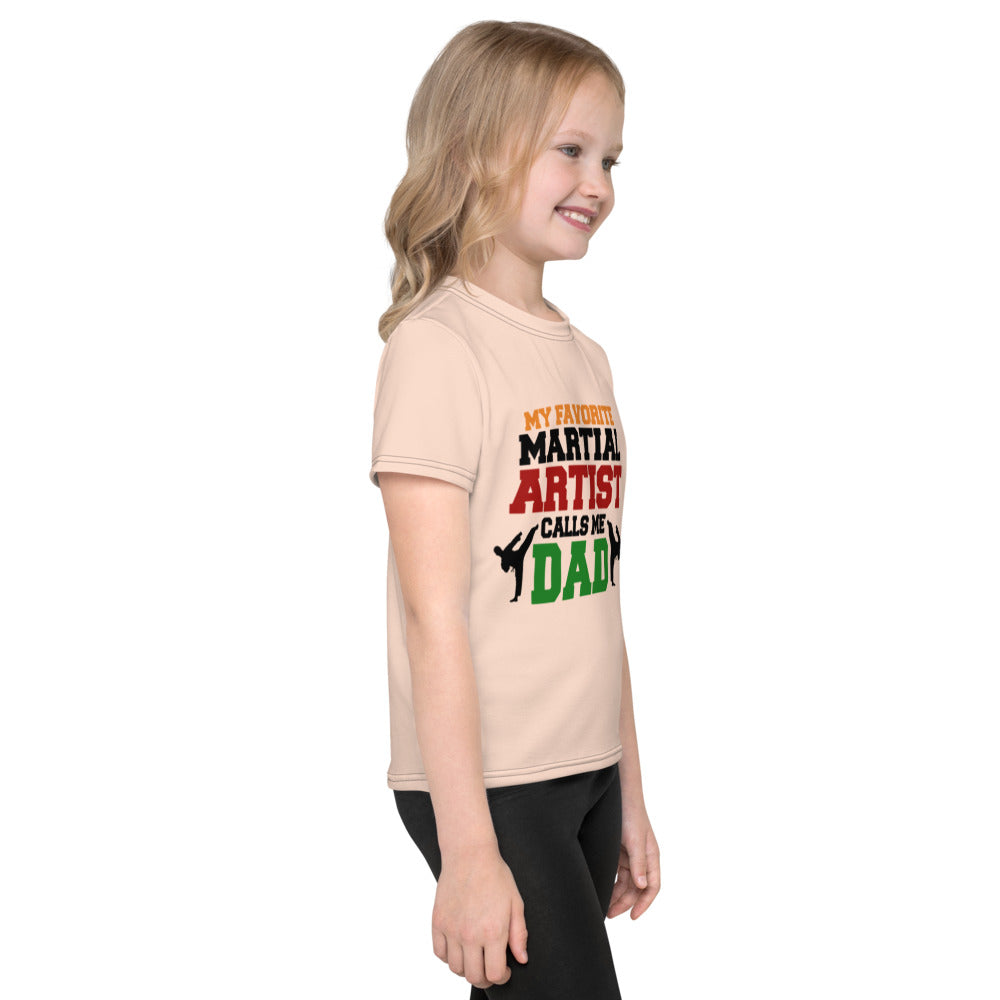 MY FAVORITE MARTIAL ARTIST CALLS ME DAD - Kids crew neck t-shirt