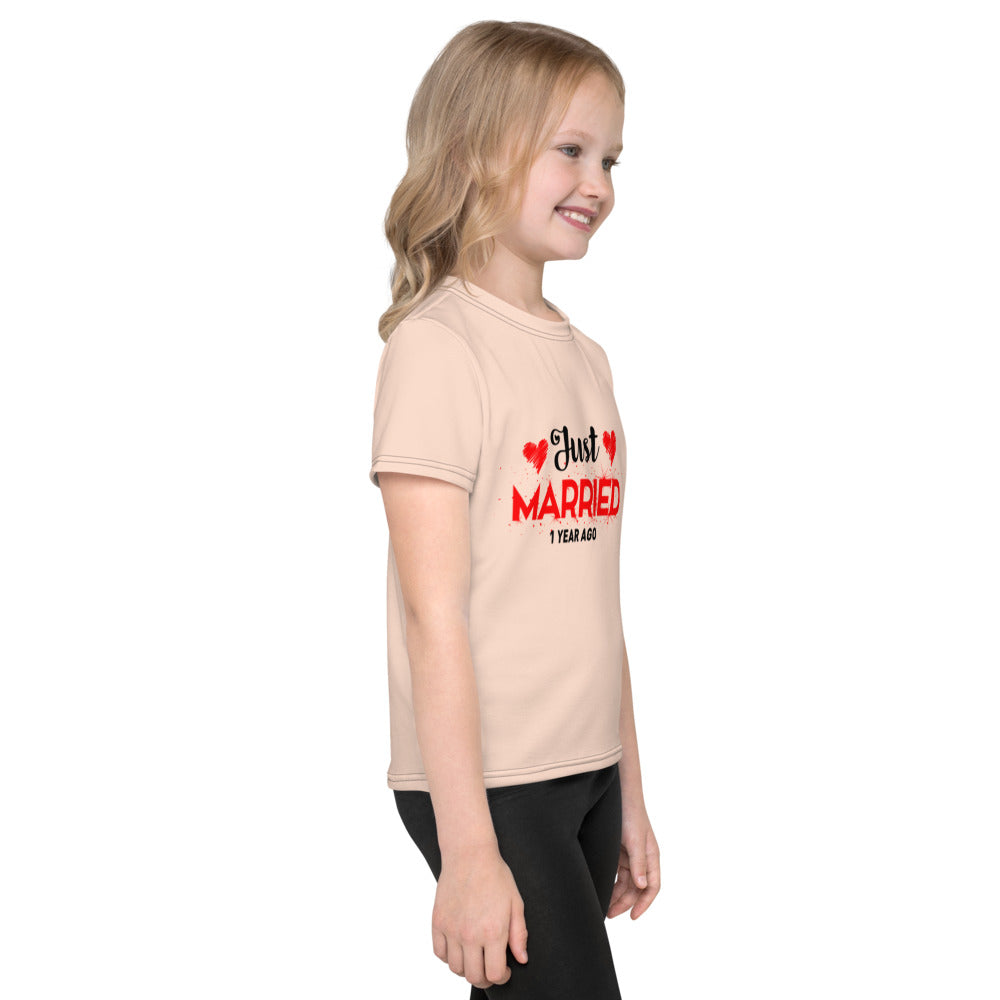 JUST MARRIED - Kids crew neck t-shirt