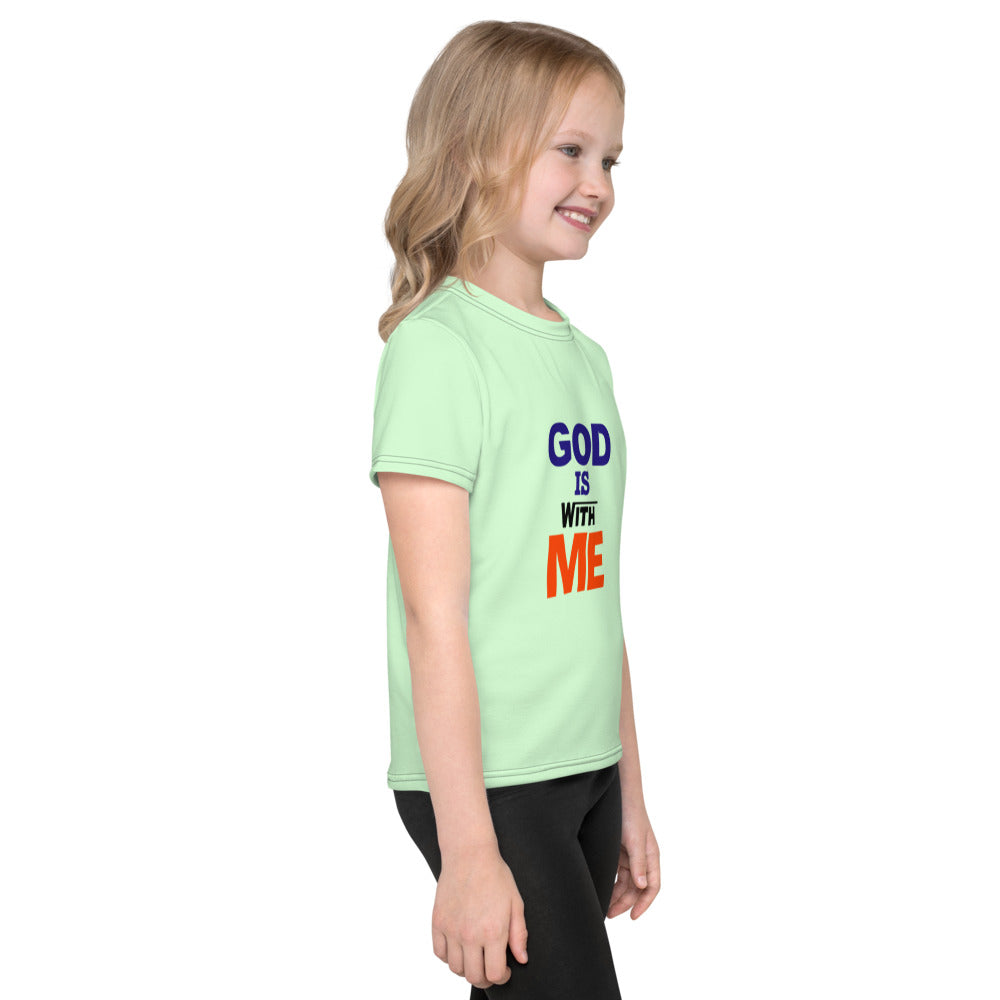 GOD IS WITH ME - Kids crew neck t-shirt