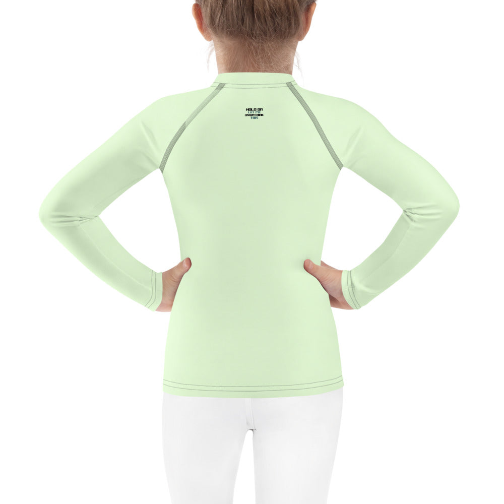 HOLD ON LET ME OVERTHINK THIS - Kids Rash Guard