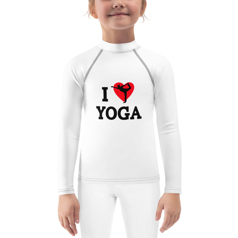 I LOVE YOGA - Kids Rash Guard