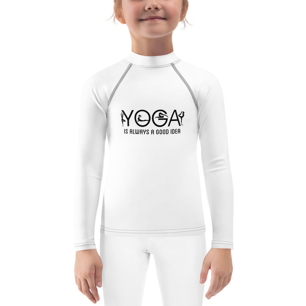 YOGA IS ALWAYS A GOOD IDEA - Kids Rash Guard