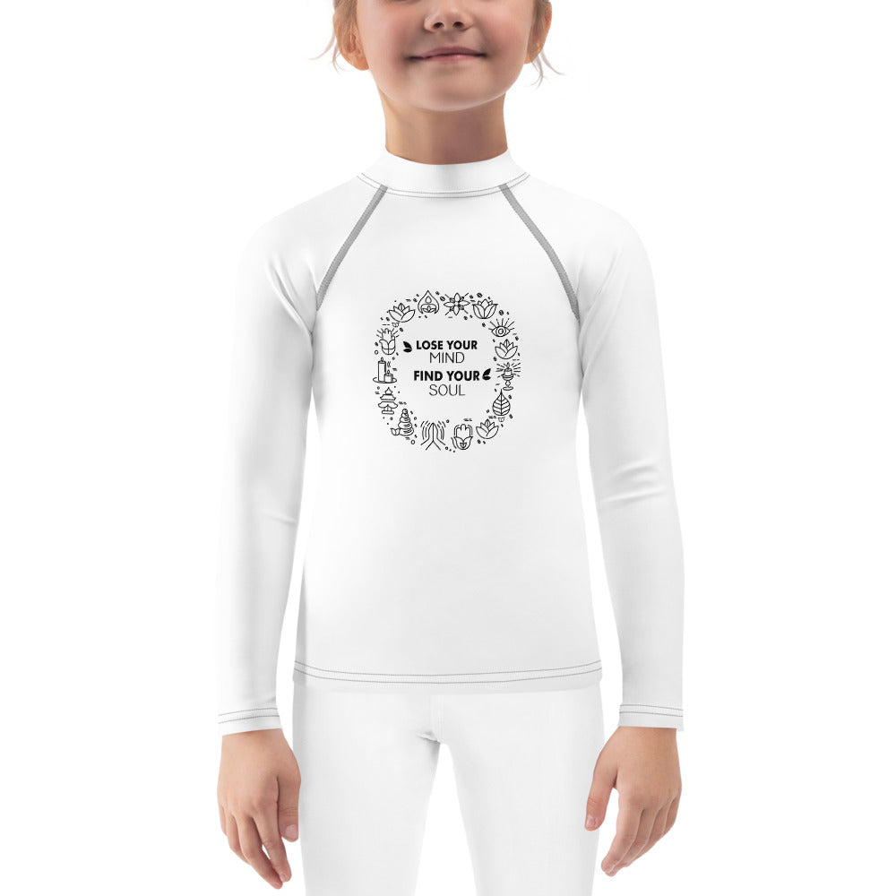 LOSE YOUR MIND FIND YOUR SOUL - Kids Rash Guard