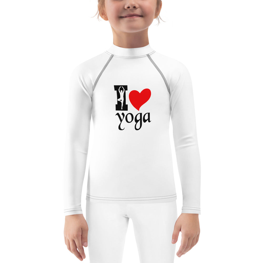 I LOVE YOGA - Kids Rash Guard