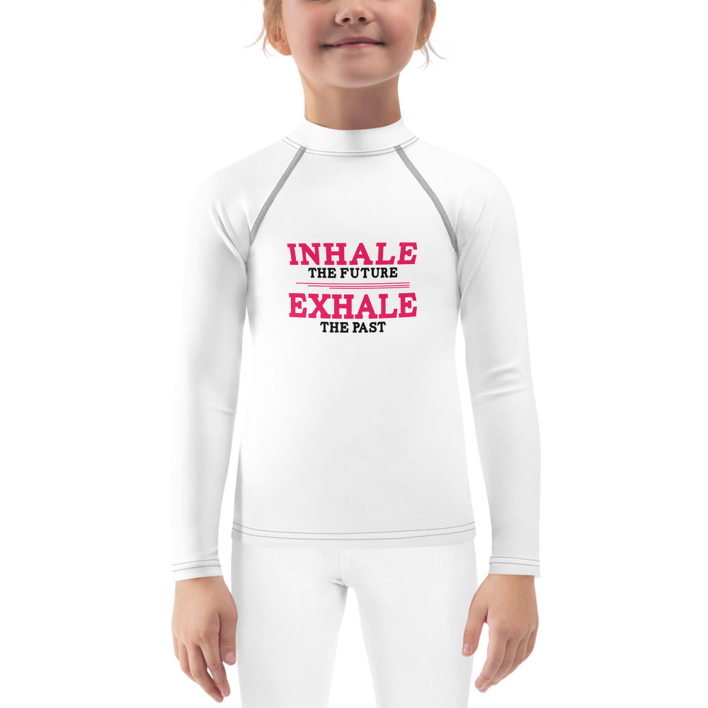 INHALE THE FUTURE EXHALE THE PAST - Kids Rash Guard