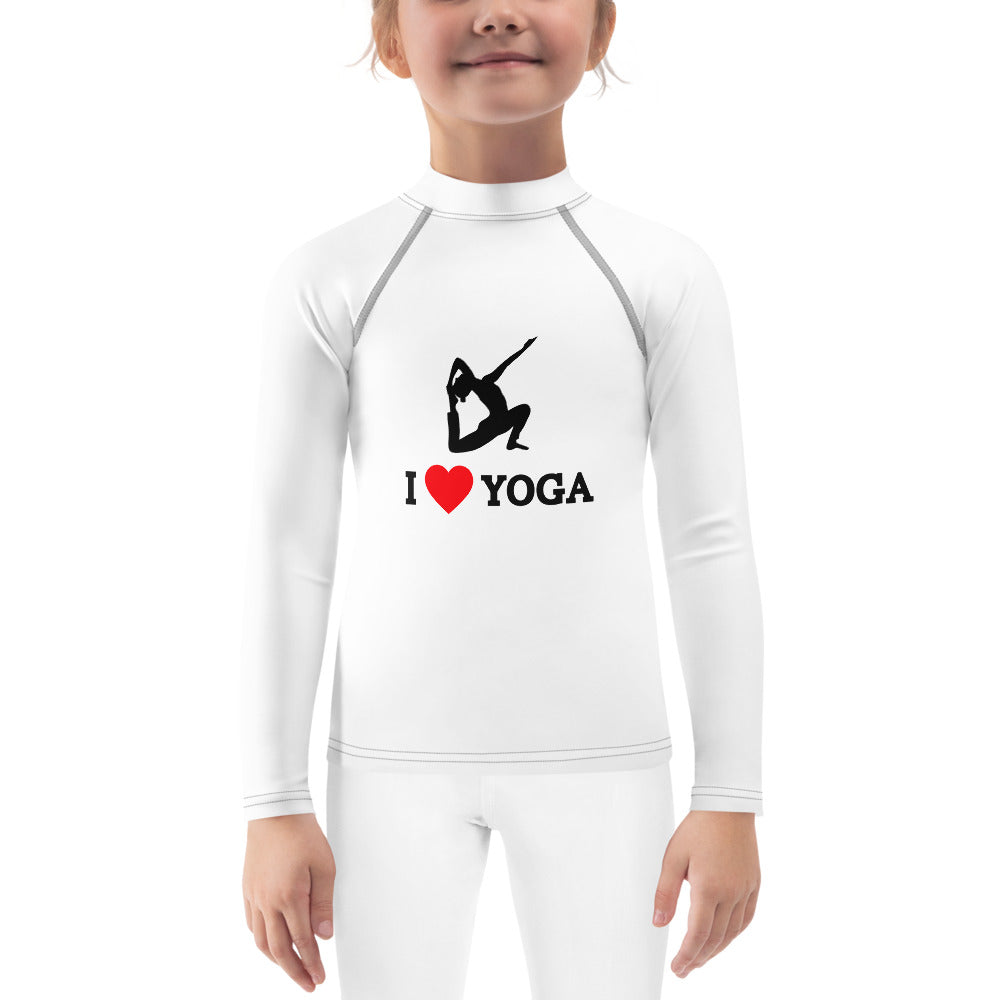 I LOVE YOGA - Kids Rash Guard