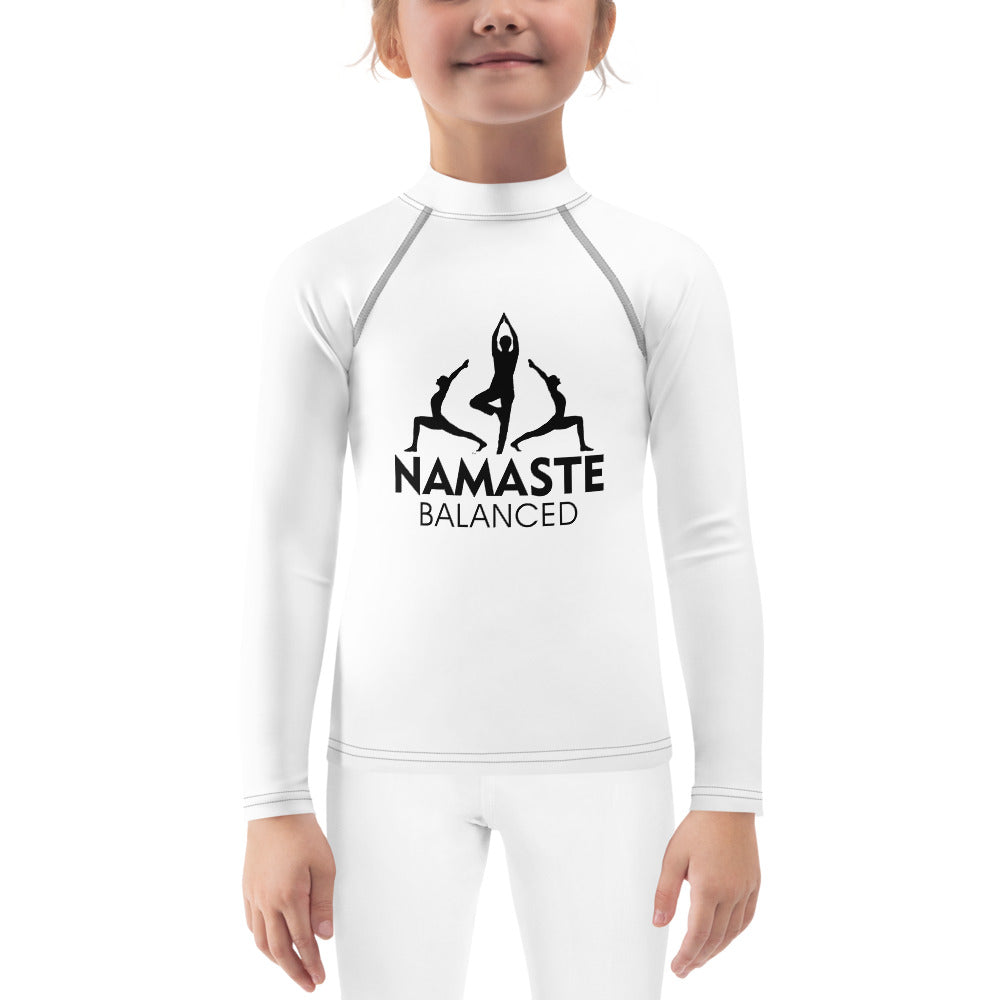 NAMASTE BALANCED - Kids Rash Guard