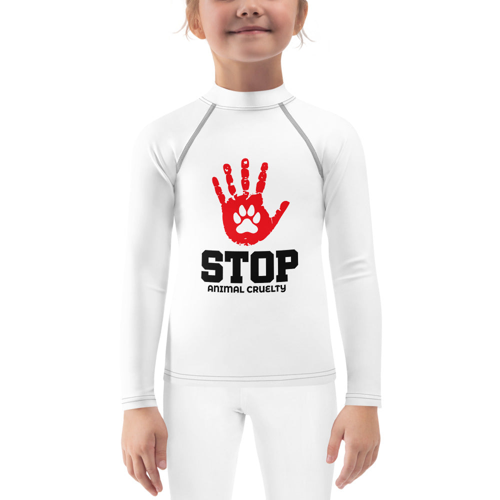 STOP ANIMAL CRUELTY - Kids Rash Guard