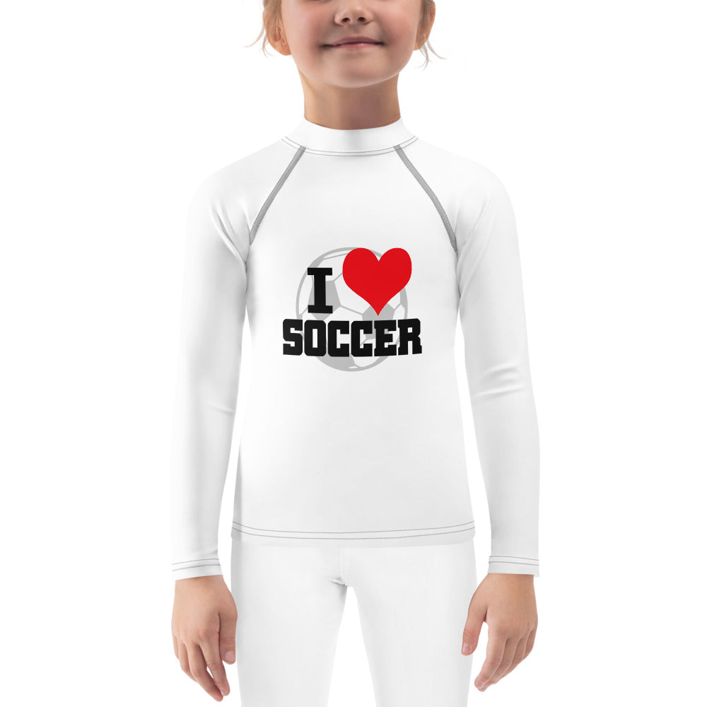 I LOVE SOCCER - Kids Rash Guard