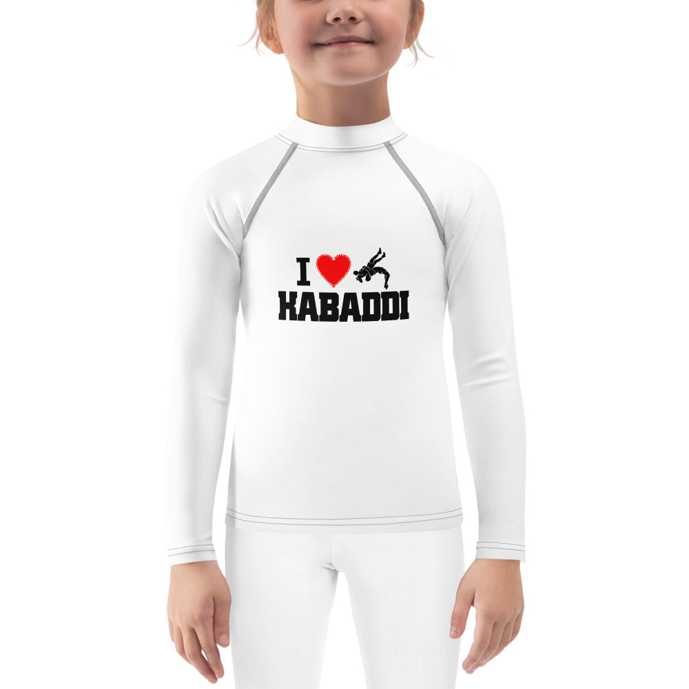 I LOVE KABADDI - Kids Rash Guard