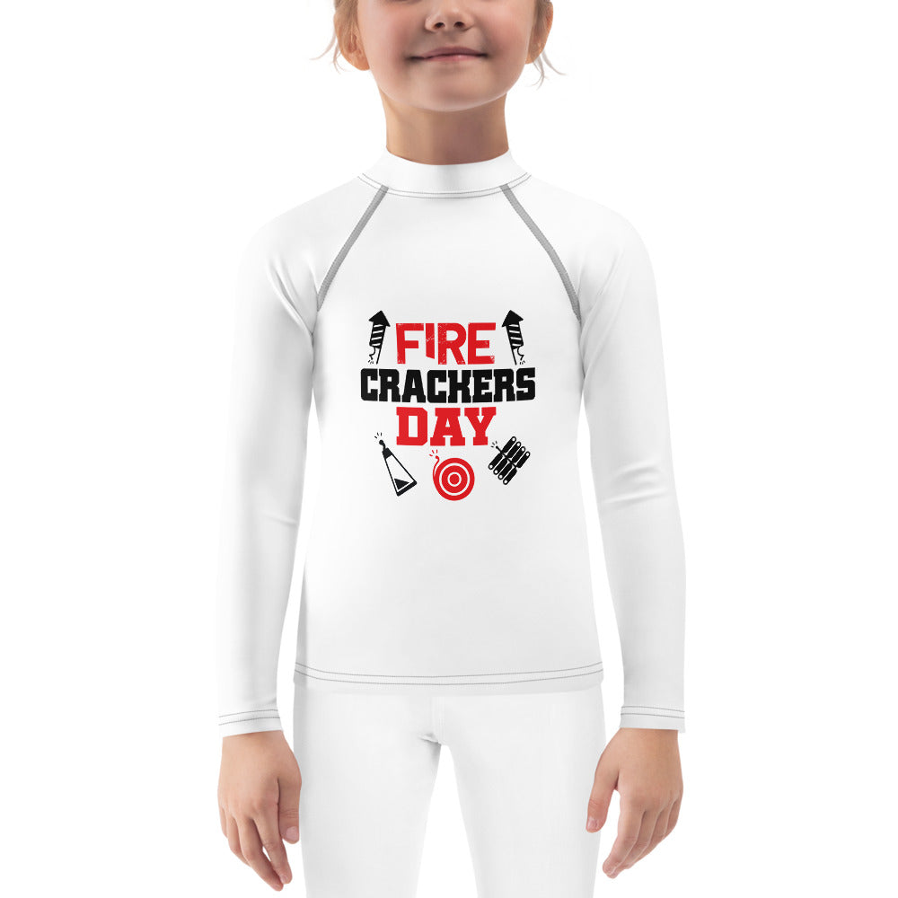 FIRE CRACKERS DAY - Kids Rash Guard