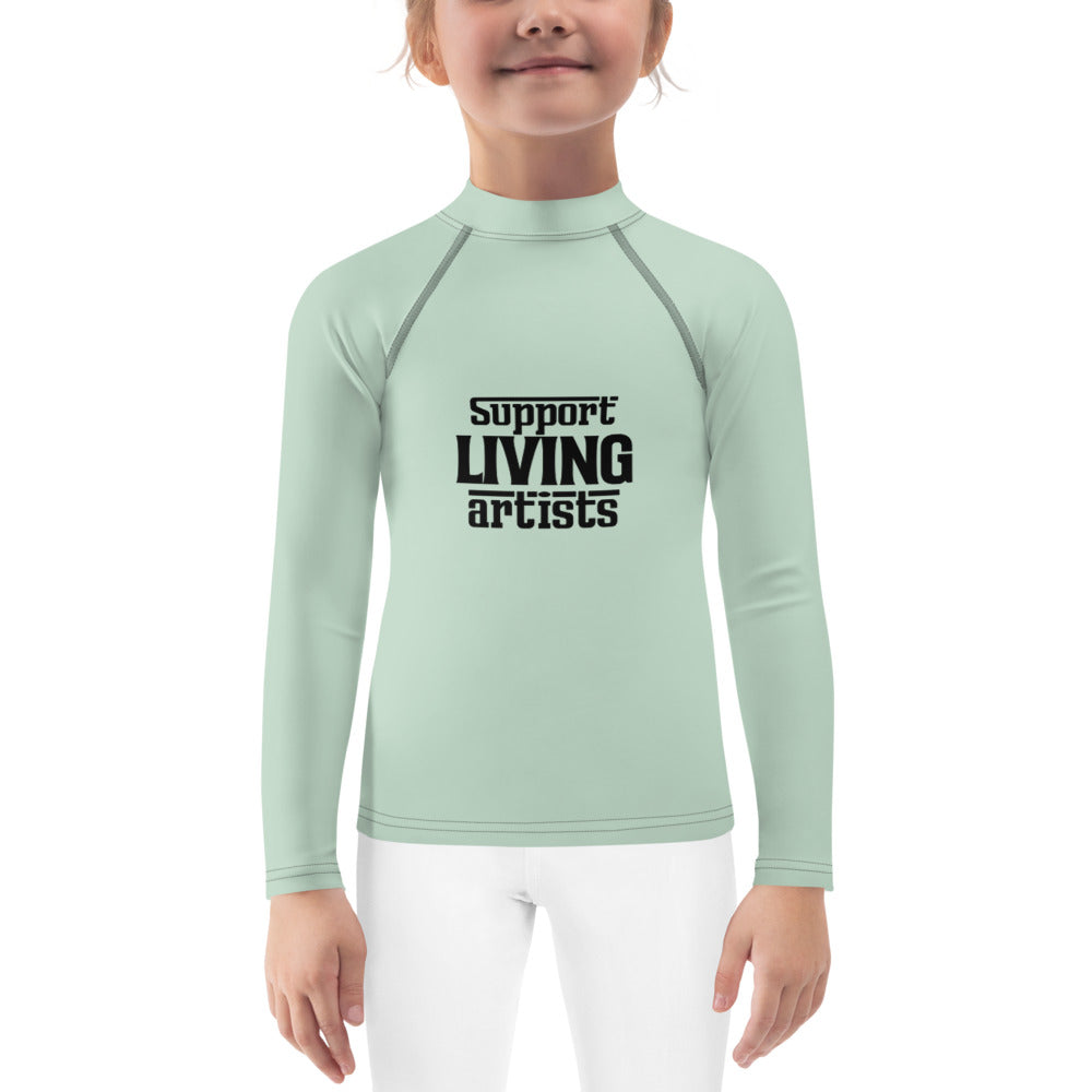 SUPPORT LIVING  ARTISTS - Kids Rash Guard