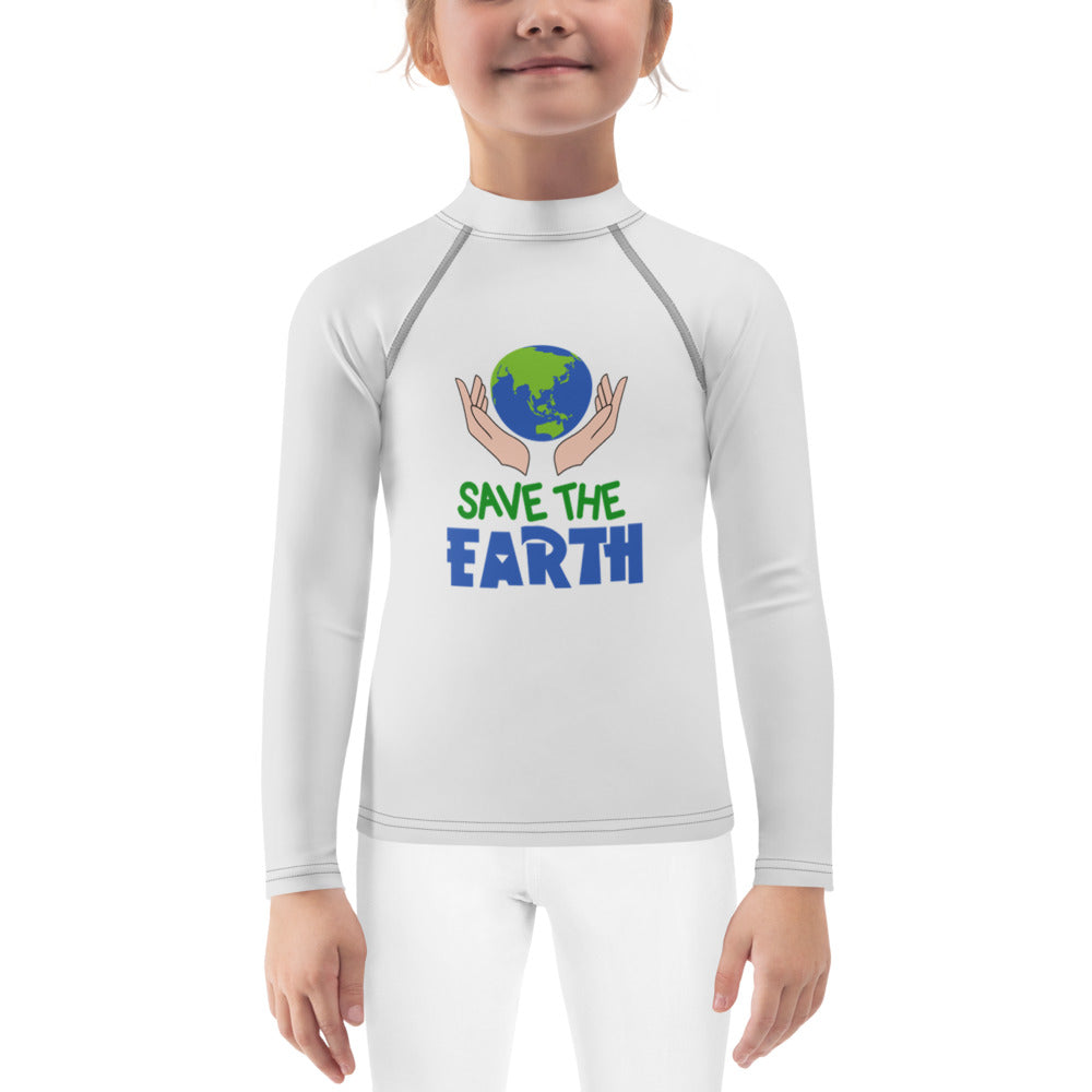 SAVE THE EARTH - Kids Rash Guard