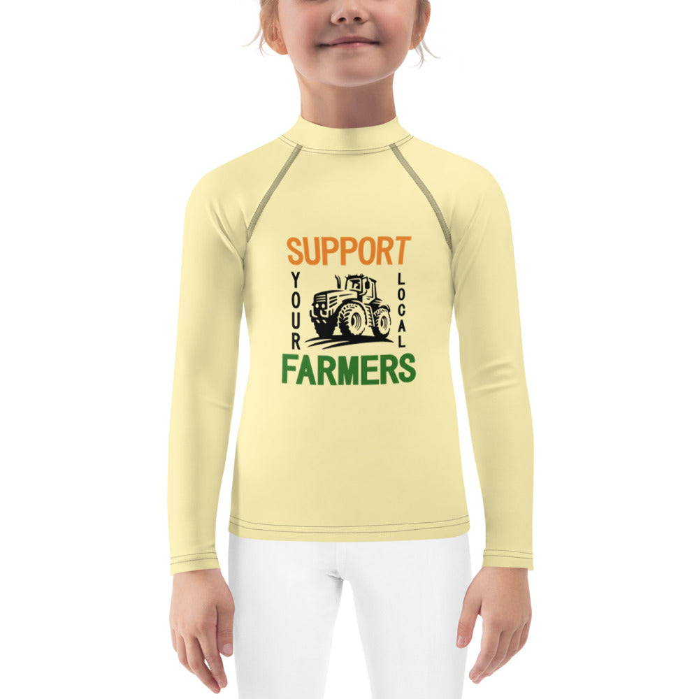 SUPPORT YOUR LOCAL FARMERS - Kids Rash Guard