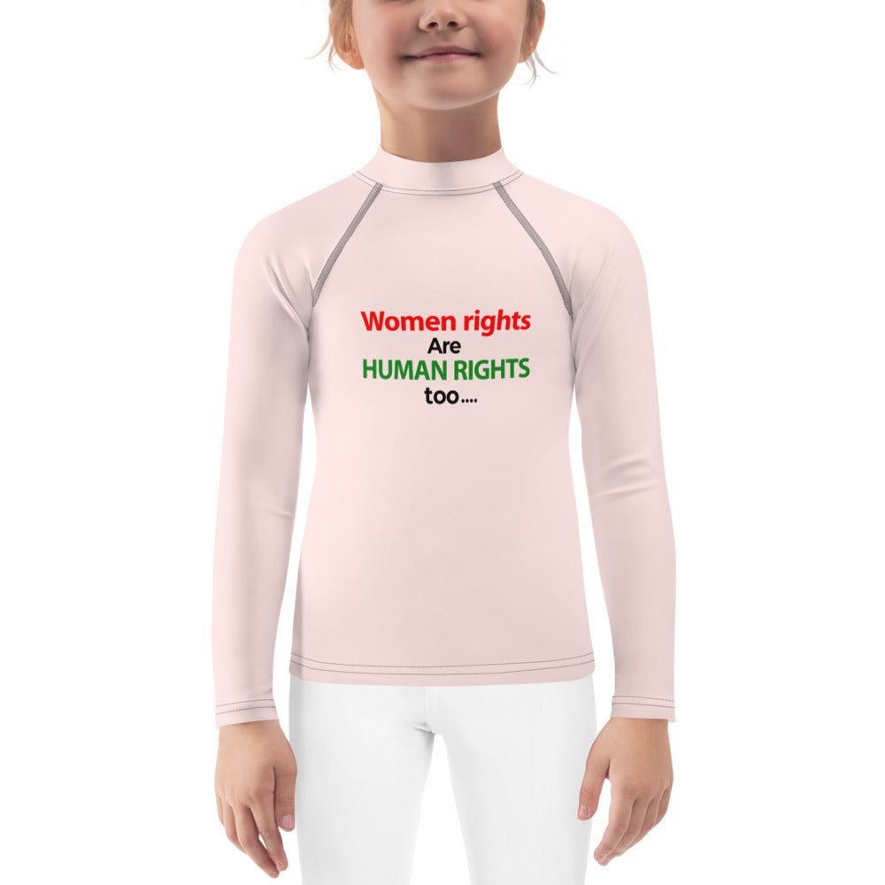 WOMEN RIGHTS ARE HUMAN RIGHTS TOO - Kids Rash Guard