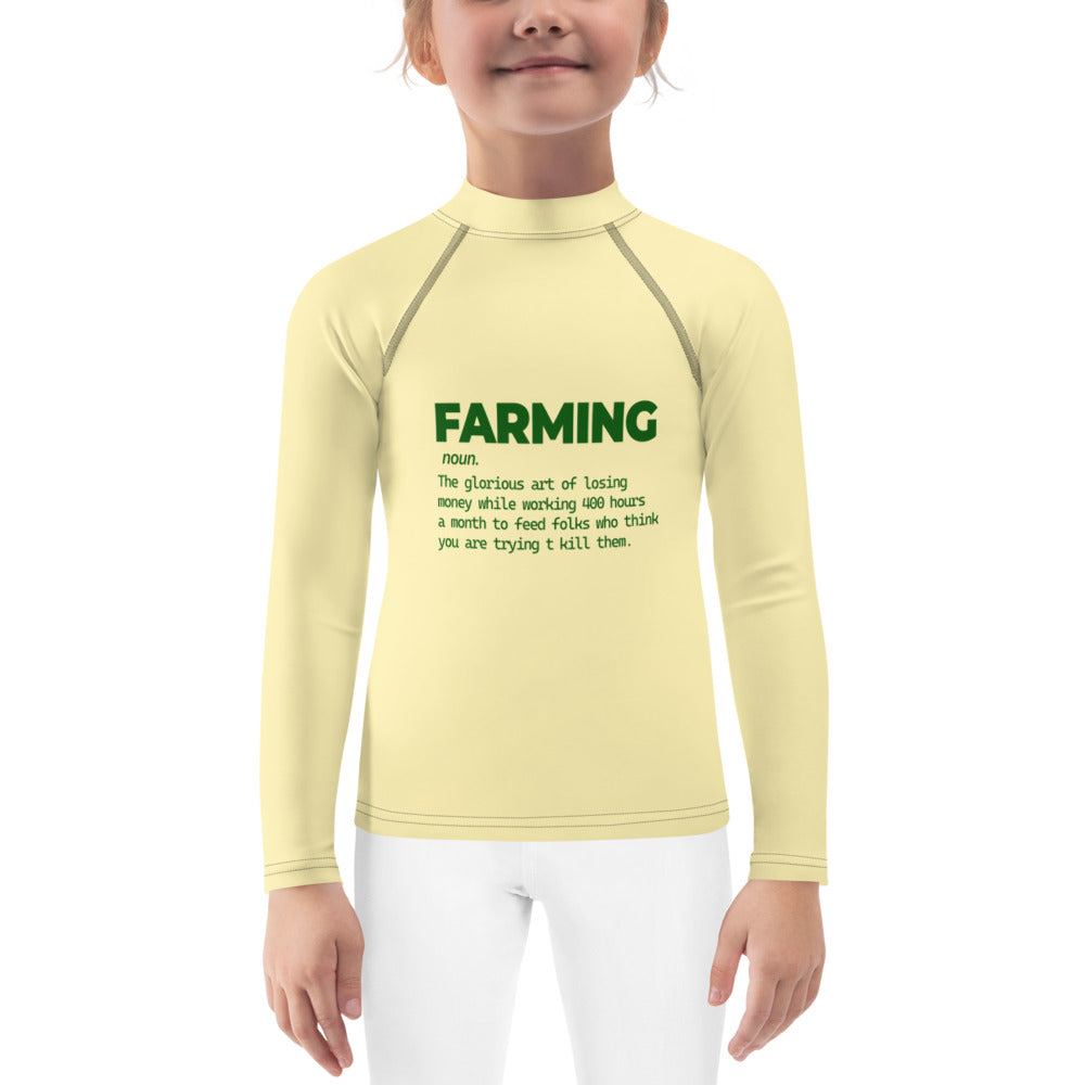 FARMING - Kids Rash Guard