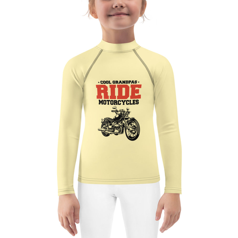 COOL GRANDPAS RIDE MOTORCYCLES - Kids Rash Guard