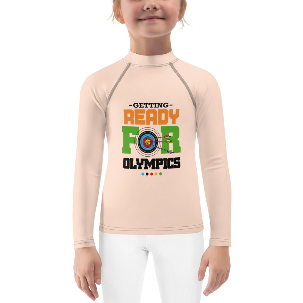 GETTING READY FOR OLYMPICS - Kids Rash Guard