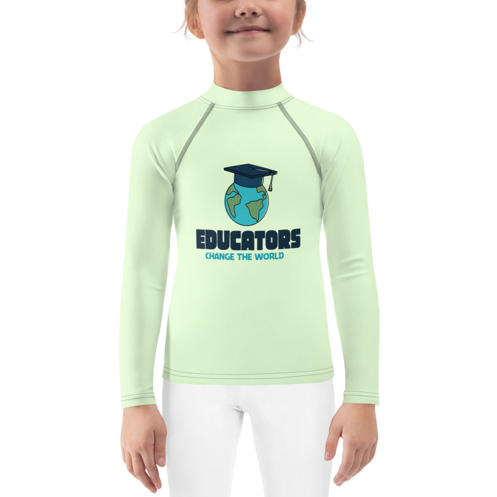 EDUCATORS CHANGE THE WORLD - Kids Rash Guard