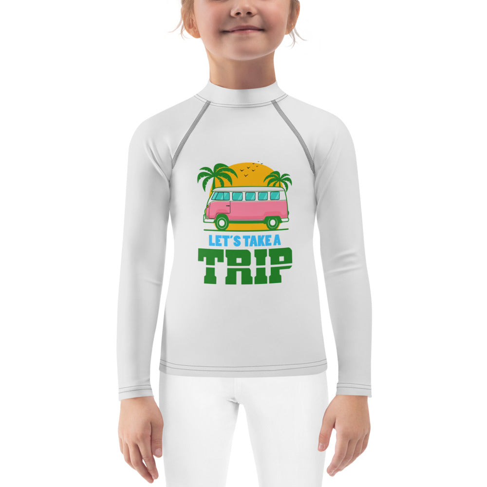 LET'S TAKE A TRIP - Kids Rash Guard