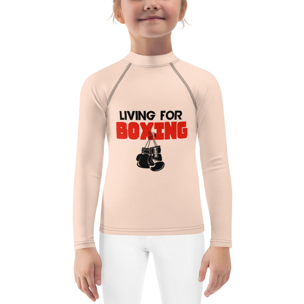 LIVING FOR BOXING - Kids Rash Guard