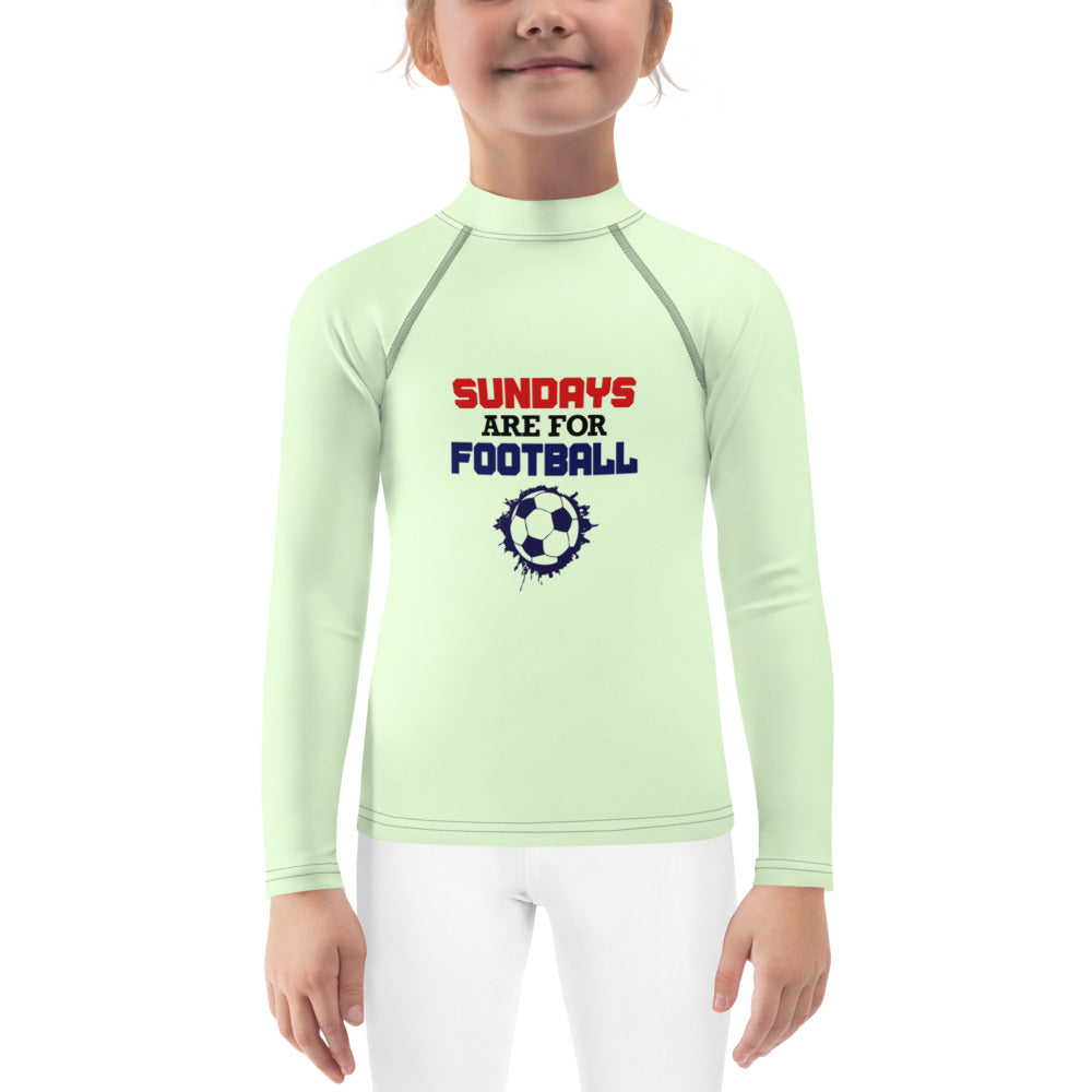 SUNDAYS ARE FOR FOOTBALL - Kids Rash Guard