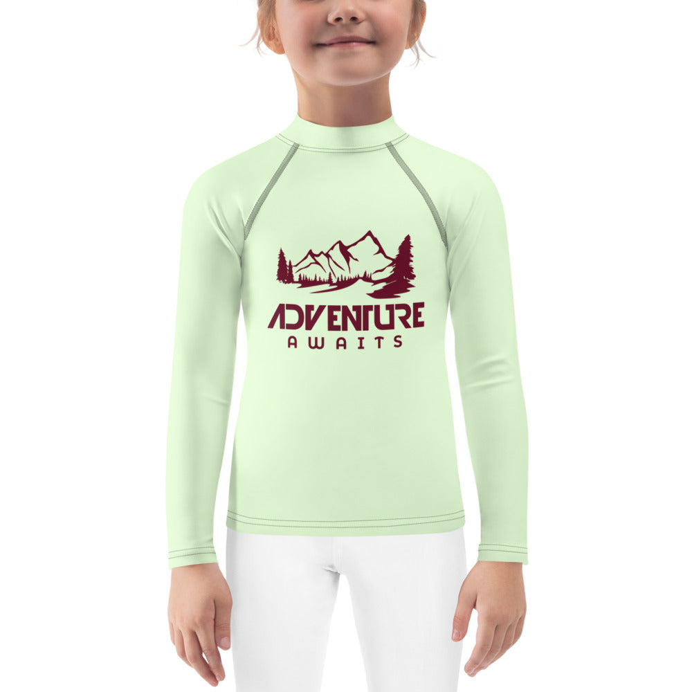 ADVENTURE AWAITS - Kids Rash Guard