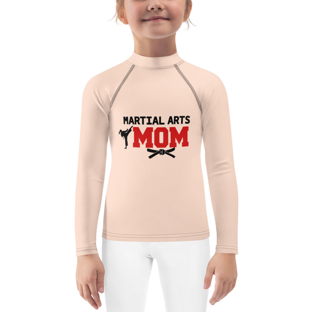 MARTIAL ARTS MOM - Kids Rash Guard