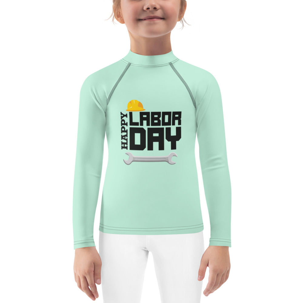 HAPPY LABOR DAY - Kids Rash Guard