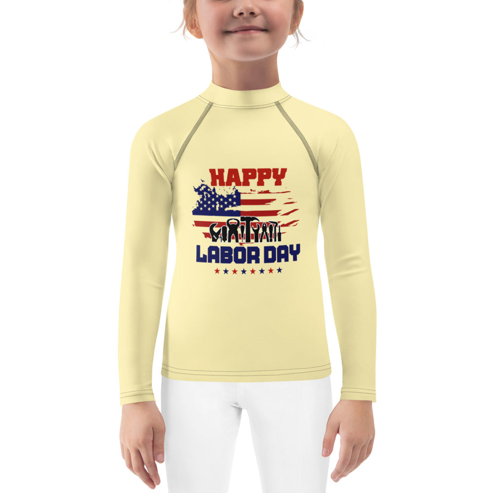 HAPPY LABOR DAY - Kids Rash Guard