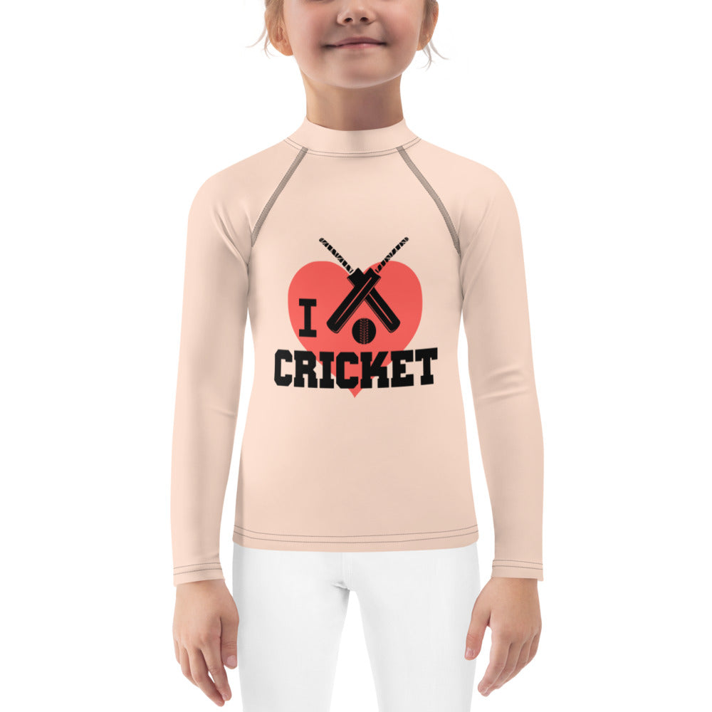 I LOVE CRICKET - Kids Rash Guard