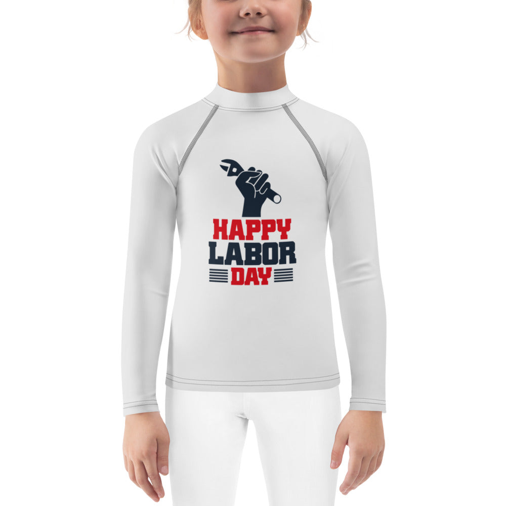 HAPPY LABOR DAY - Kids Rash Guard