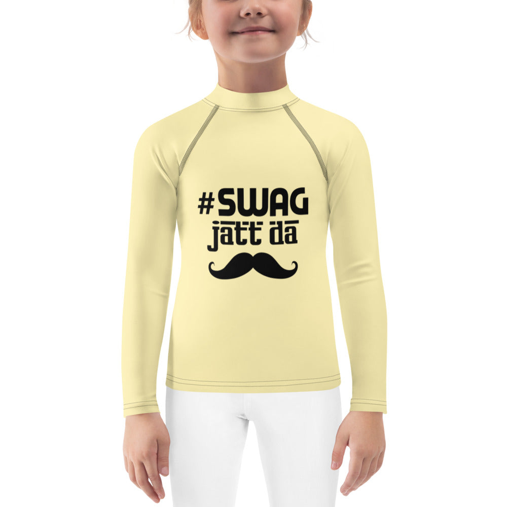 SWAG JATT DA - Kids Rash Guard