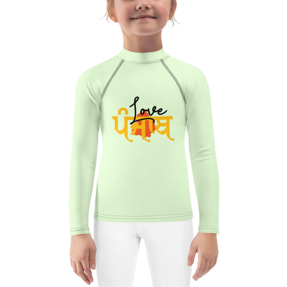 LOVE PUNJAB - Kids Rash Guard