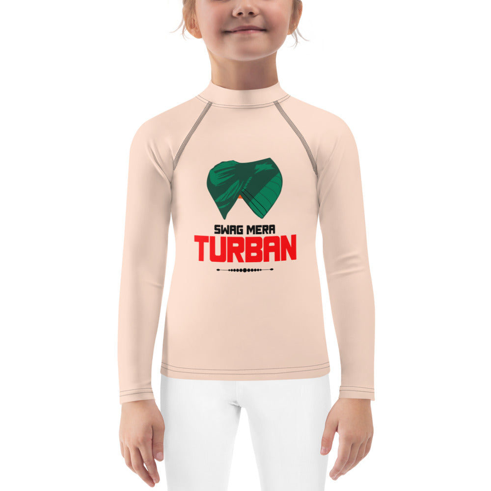 SWAG MERA TURBAN - Kids Rash Guard