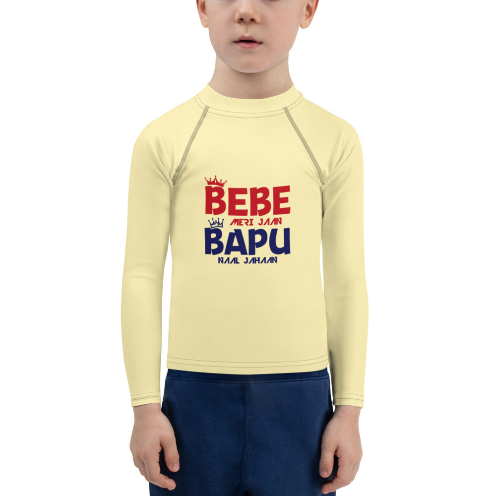 BEBE MERI JAAN BAPU NAAL JAHAAN - Kids Rash Guard