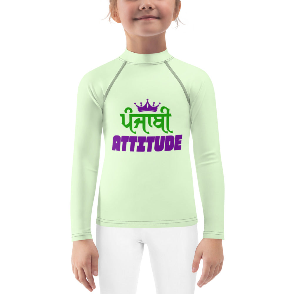 PUNJABI ATTITUDE - Kids Rash Guard