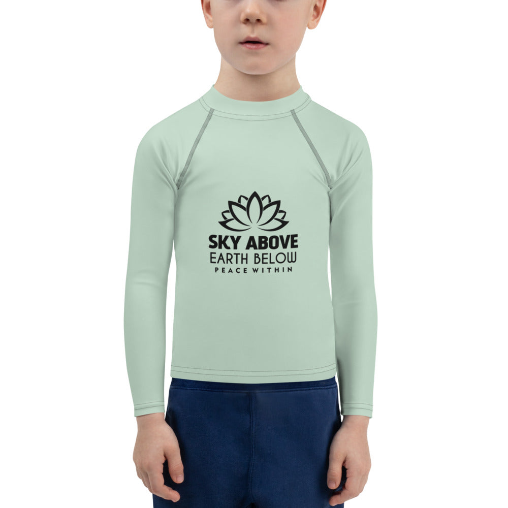 SKY ABOVE EARTH BELOW - Kids Rash Guard