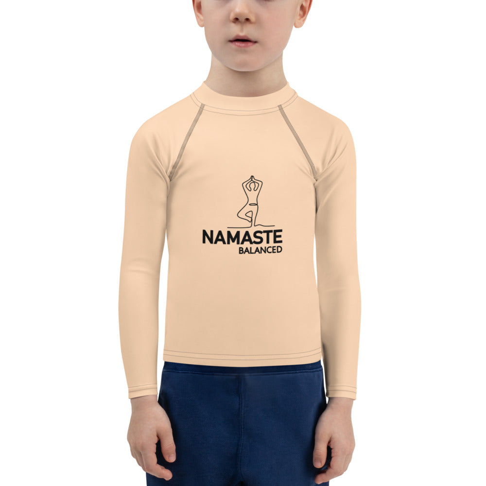 NAMASTE BALANCED - Kids Rash Guard